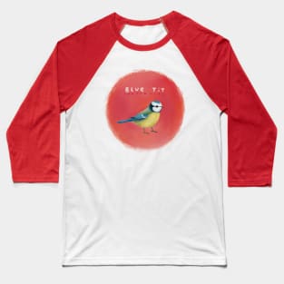 Blue Tit Baseball T-Shirt